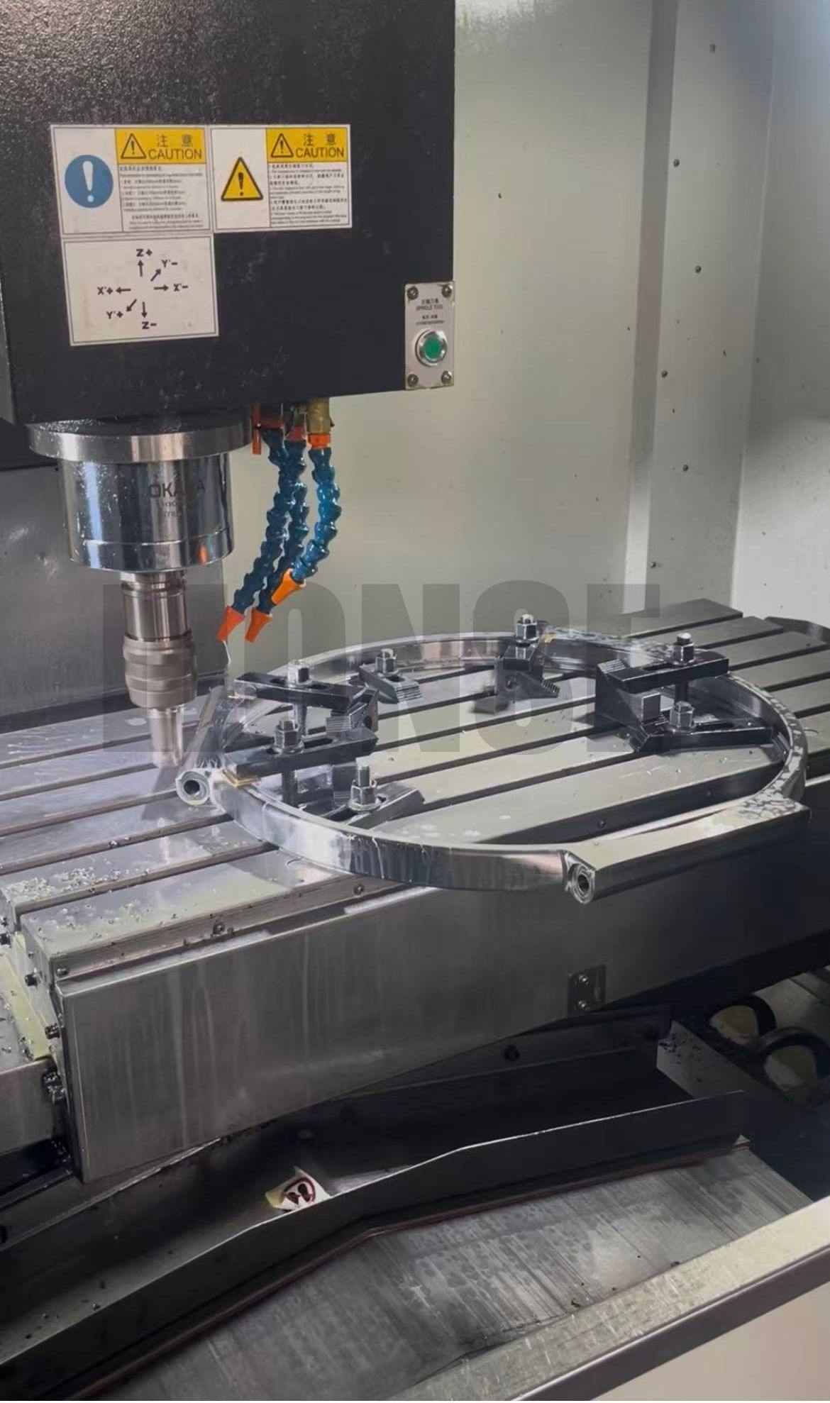 แหวนล็อคหลายร่องสแตนเลสเจาะขนาดใหญ่ Lugs แบบกำหนดเอง