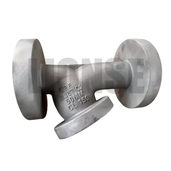 Titanium Alloy Cast Cast Tee Curved Pipe Fittings